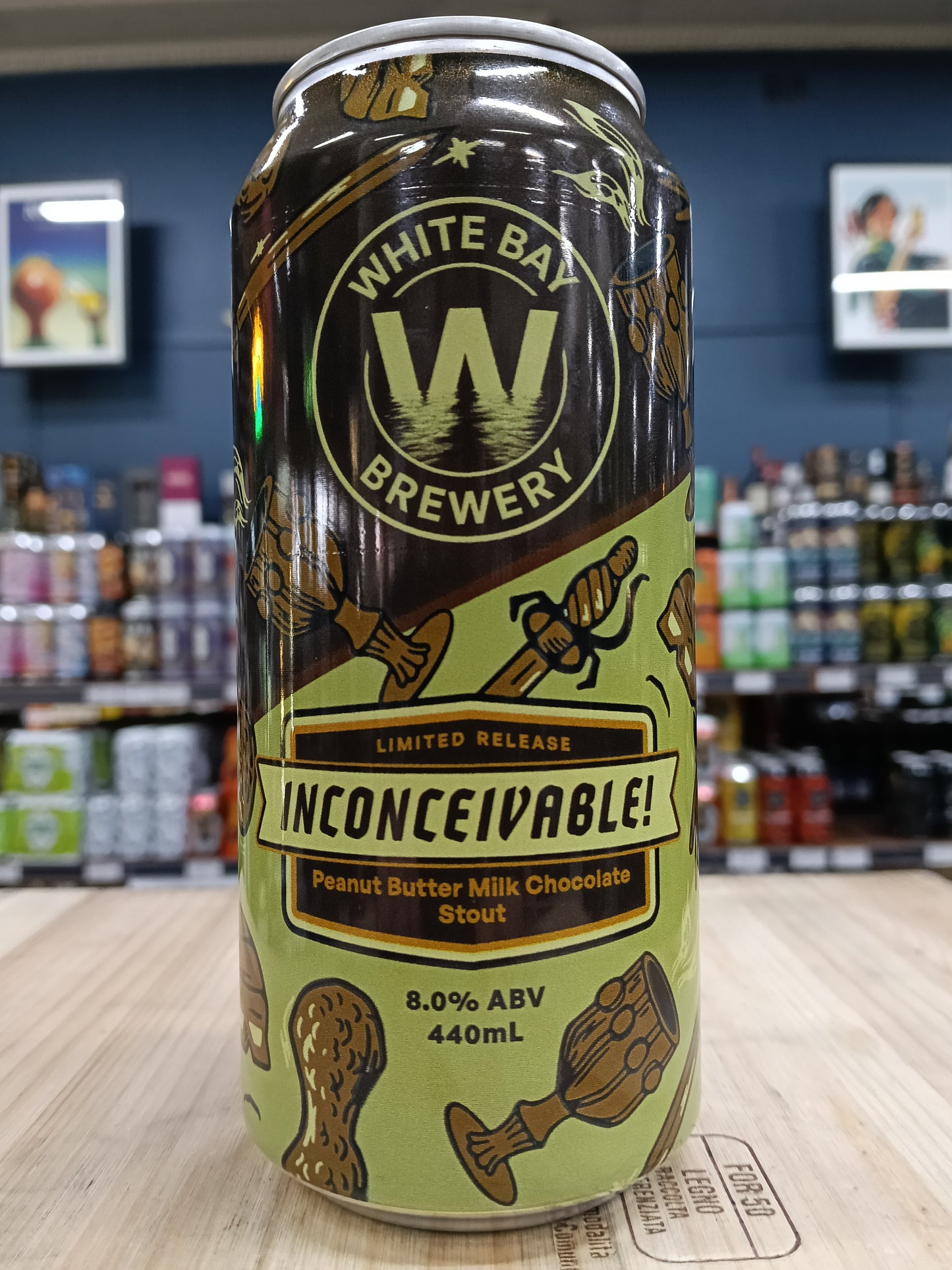 White Bay Inconceivable! Peanut Butter Milk Chocolate Stout 440ml Can