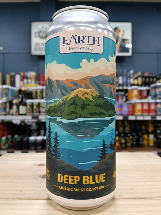 Earth Deep Blue Mosaic West Coast IPA 500ml Can