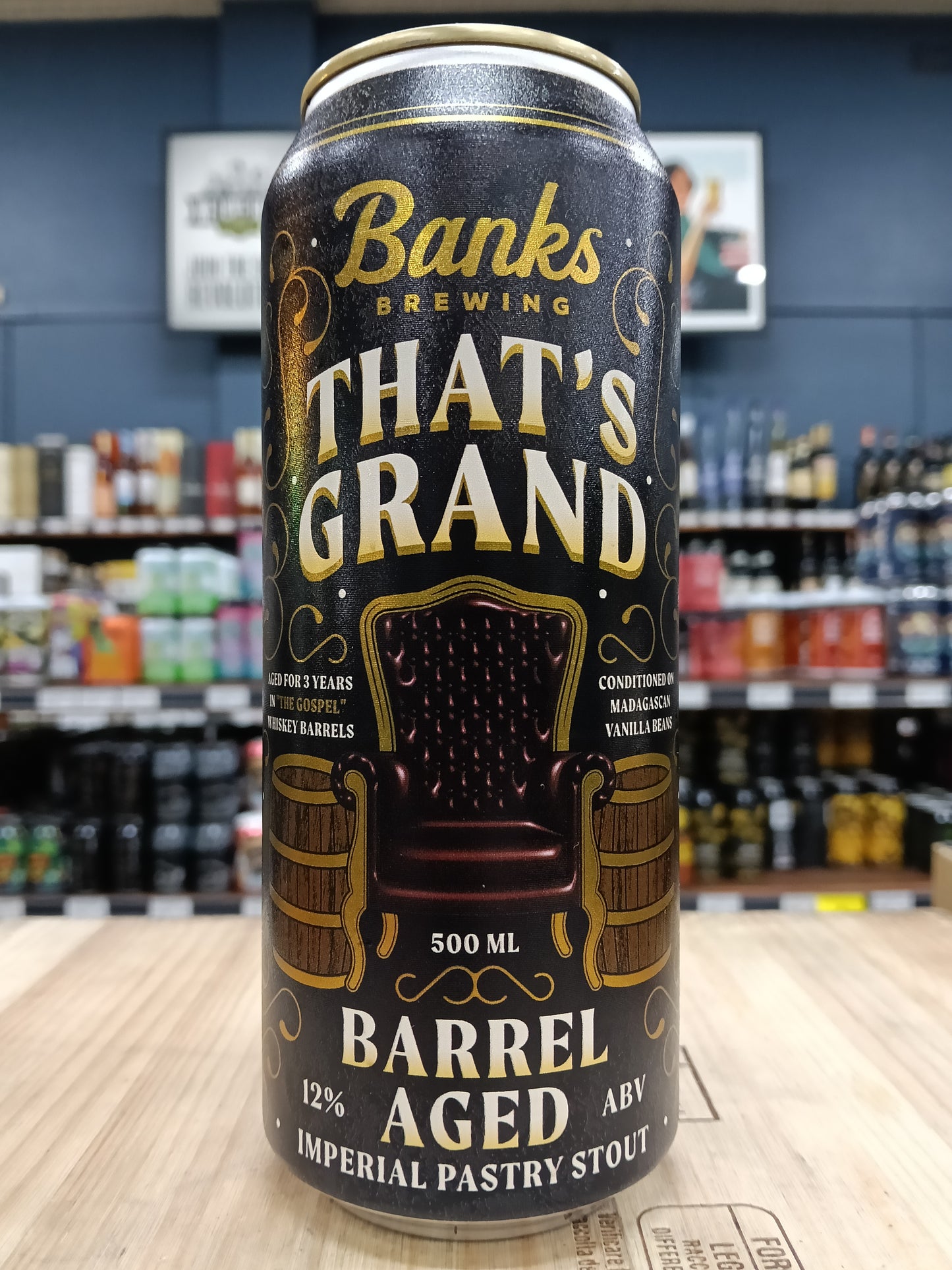 Banks That's Grand Barrel Aged Imperial Pastry Stout 500ml Can