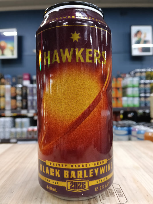 Hawkers Whisky Barrel Aged Black Barleywine 2026 440ml Can