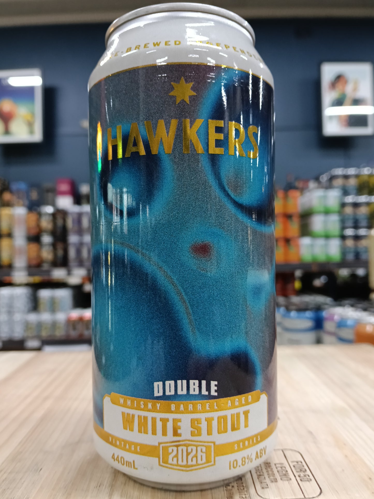 Hawkers Whisky Barrel Aged Double White Stout 2026 440ml Can