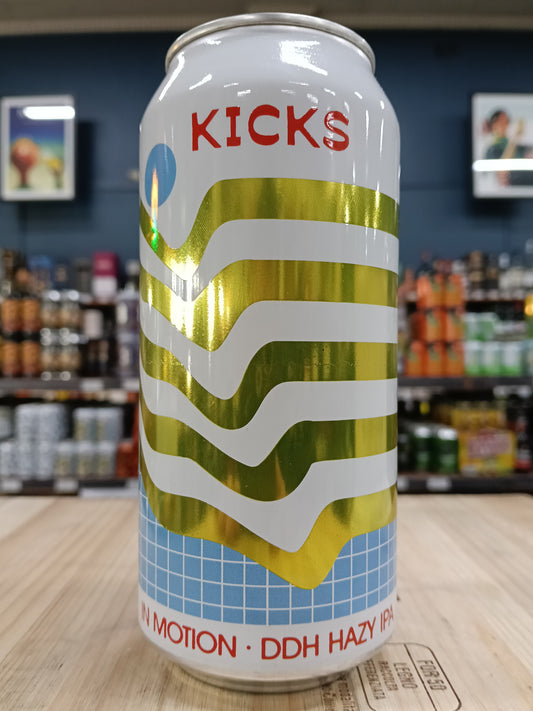 Kicks In Motion DDH Hazy IPA 440ml Can