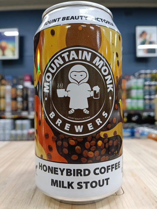 Mountain Monk Honey Bird Coffee Milk Stout 375ml Can