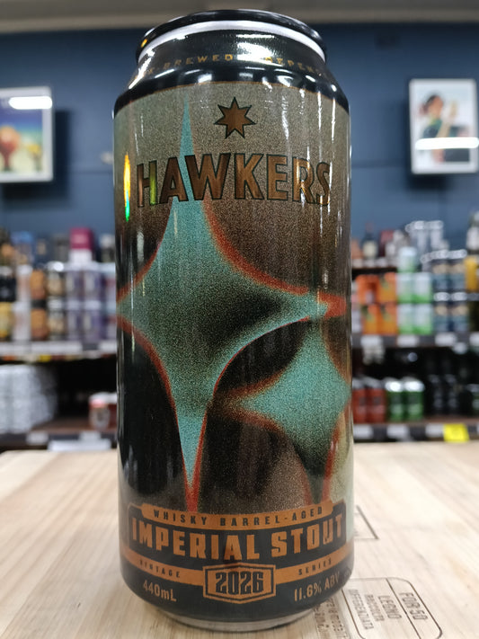 Hawkers Whisky BA Imperial Stout 2026 440ml Can