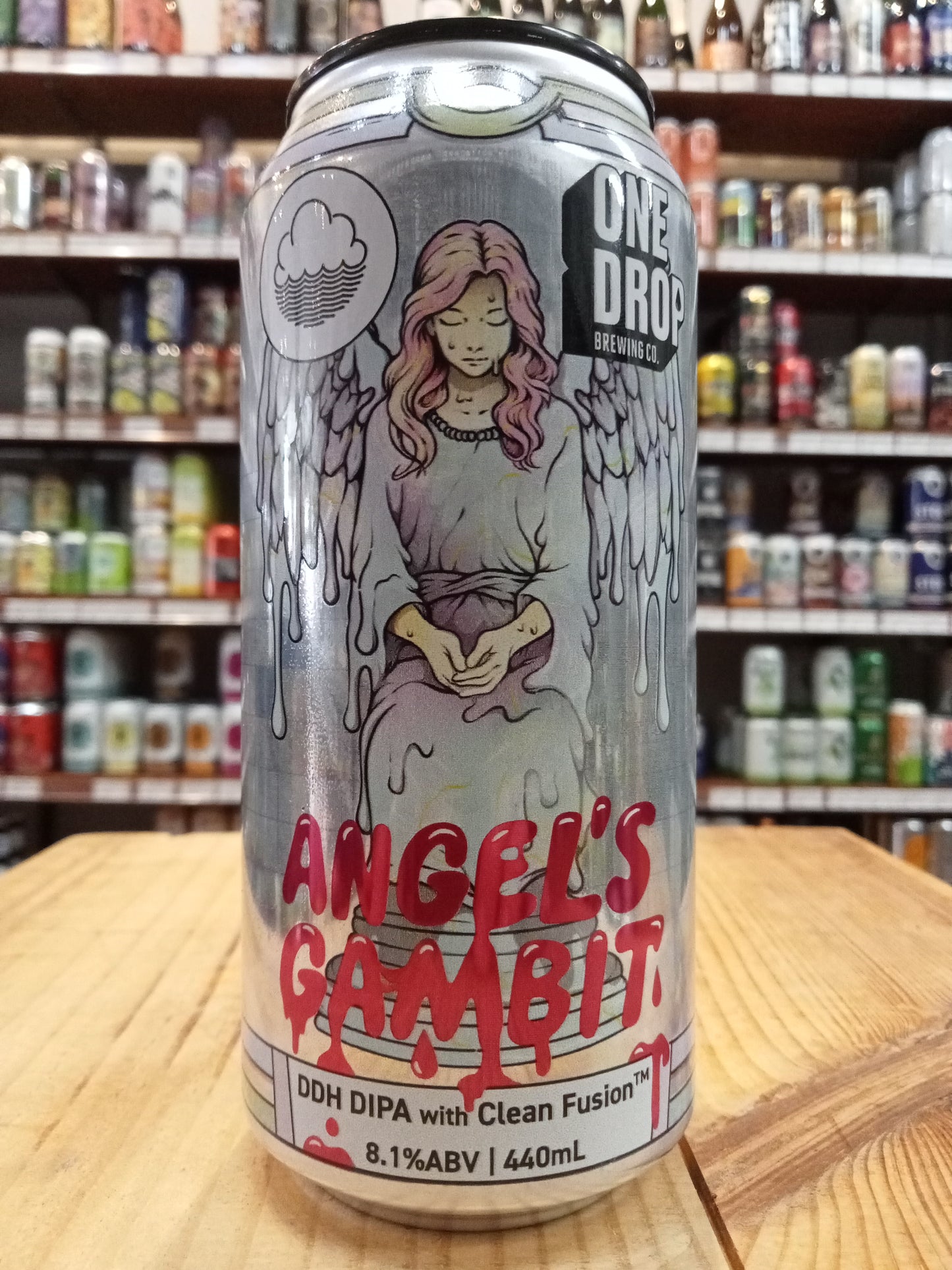 One Drop X Cloudwater Angel's Gambit DIPA With Clean Fusion 440ml Can