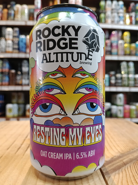 Rocky Ridge x Altitude NZ Resting My Eyes Oat Cream IPA 375ml Can