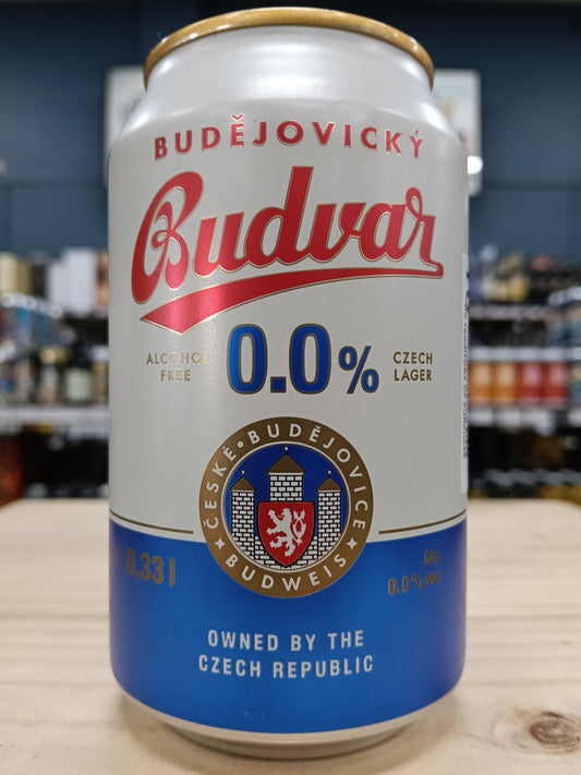 Budejovicky Budvar Lager 0.0% 330ml Can