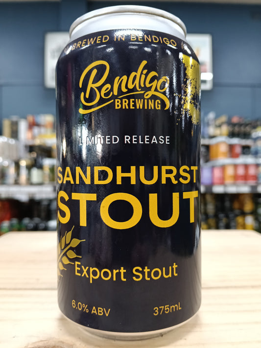 Bendigo Brewing Sandhurst Stout 375ml Can