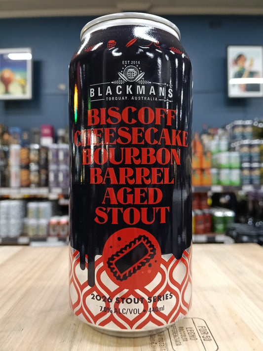 Blackman's Biscoff Cheesecake Bourbon Barrel Aged Stout 440ml Can