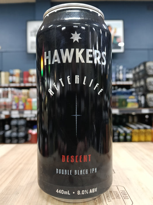 Hawkers Afterlife Descent Double Black IPA 440ml Can