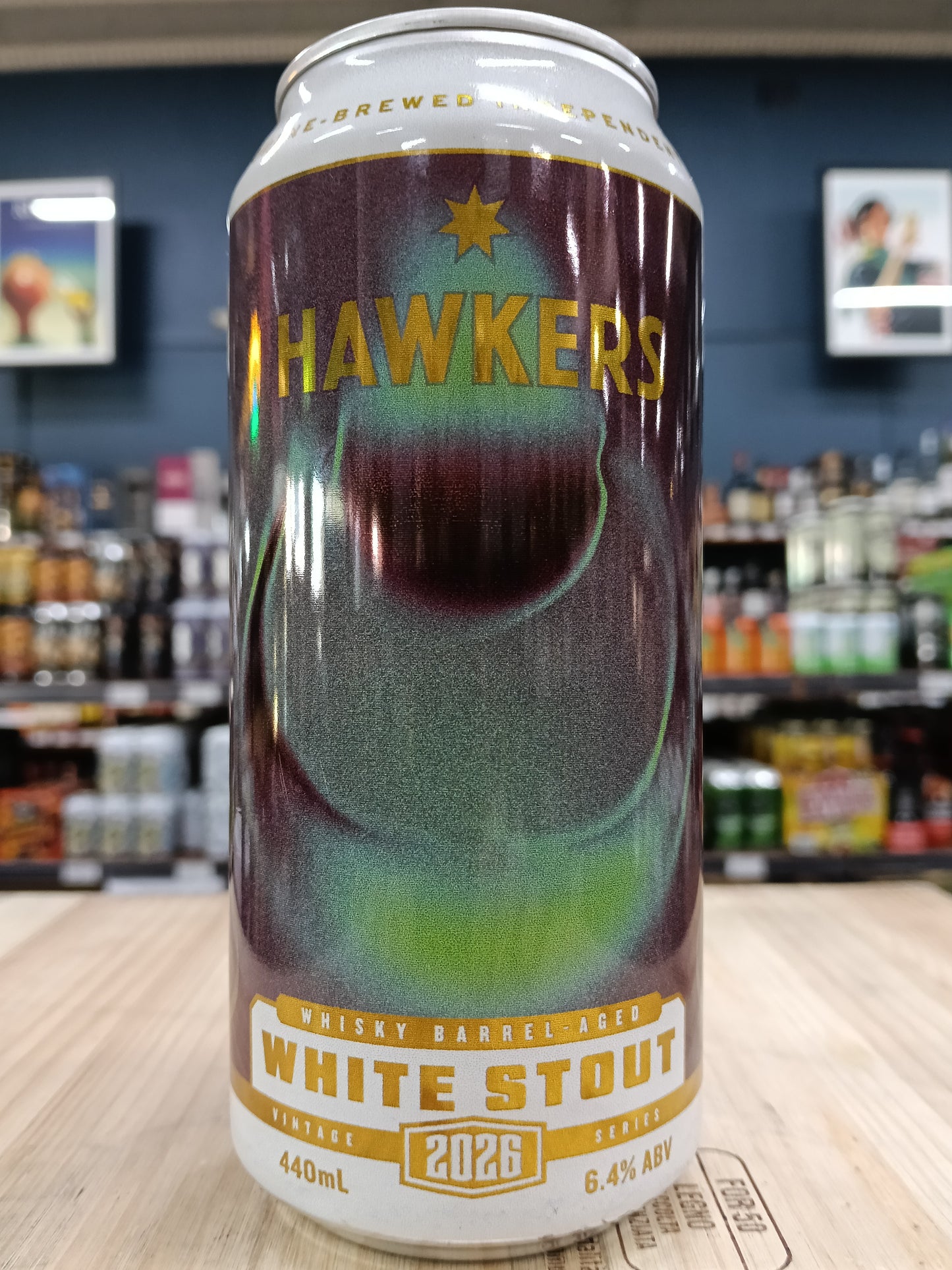 Hawkers Whisky Barrel Aged White Stout 2026 440ml Can