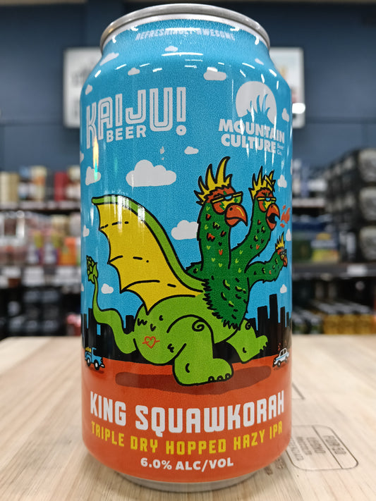 Kaiju x Mountain Culture King Squawkorah Triple Dry Hopped Hazy IPA 375ml Can
