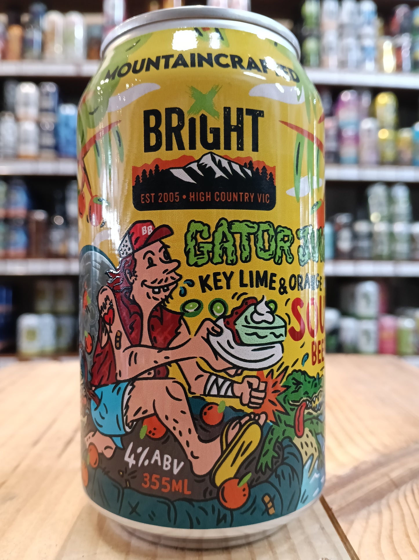 Bright Gator Juice Key Lime & Orange Sour 355ml Can