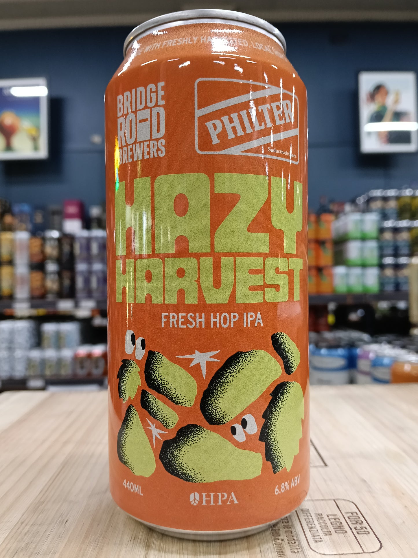 Bridge Road / Philter Hazy Harvest Fresh Hop IPA 440ml Can Single