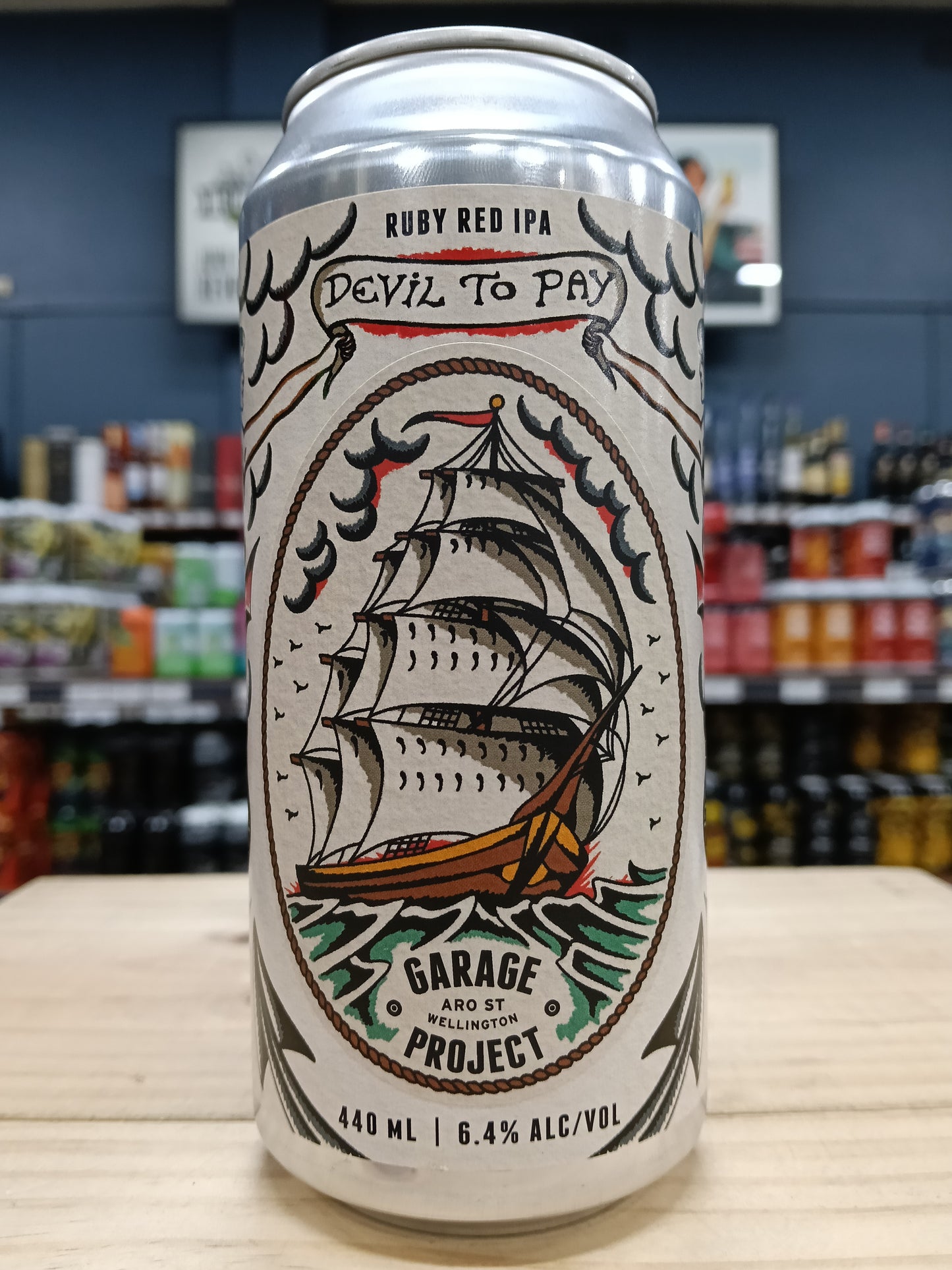Garage Project Toughie Sticker #2 Devil To Pay Ruby Red IPA 440ml Can