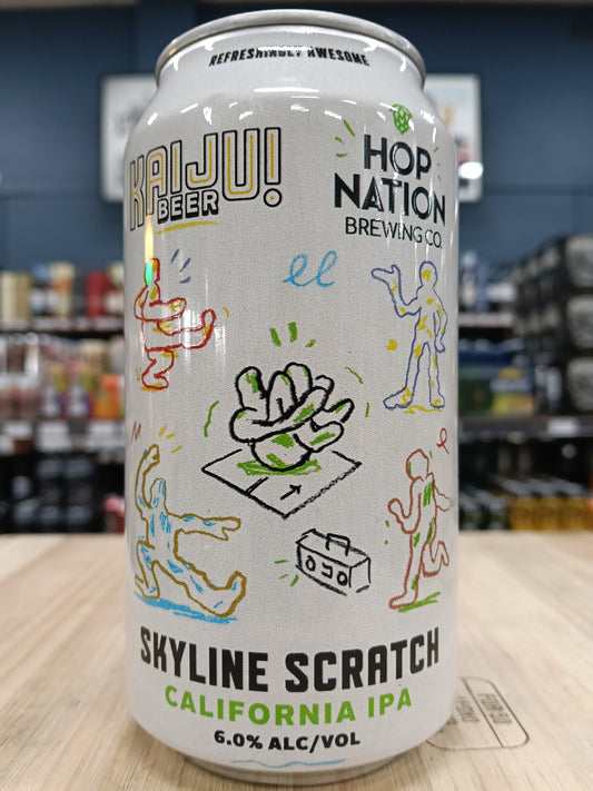 Kaiju x Hop Nation Skyline Scratch California IPA 375ml Can