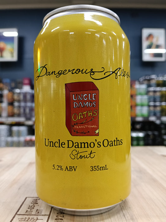 Dangerous Ales Uncle Damo's Oaths Stout 355ml Can