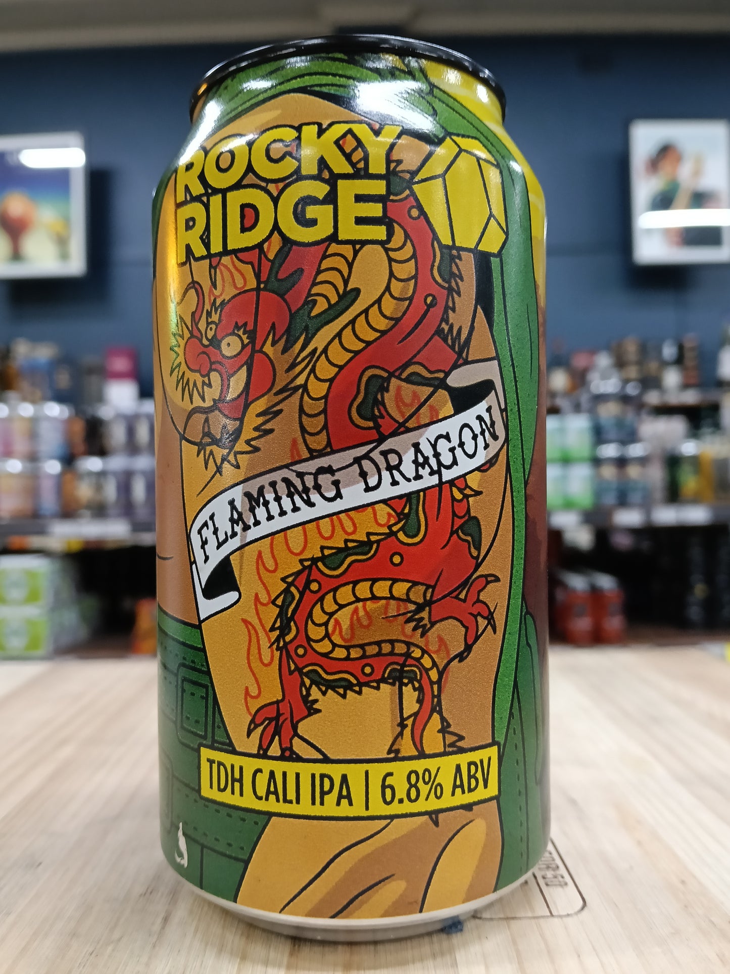 Rocky Ridge Flaming Dragon TDH Cali IPA 375ml Can