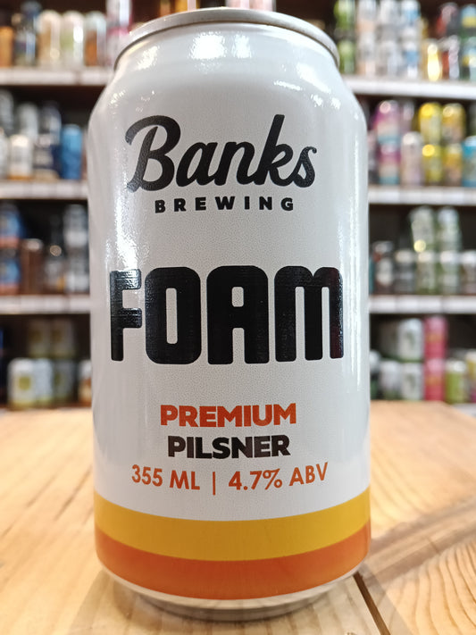 Banks Foam Pilsner 355ml Can