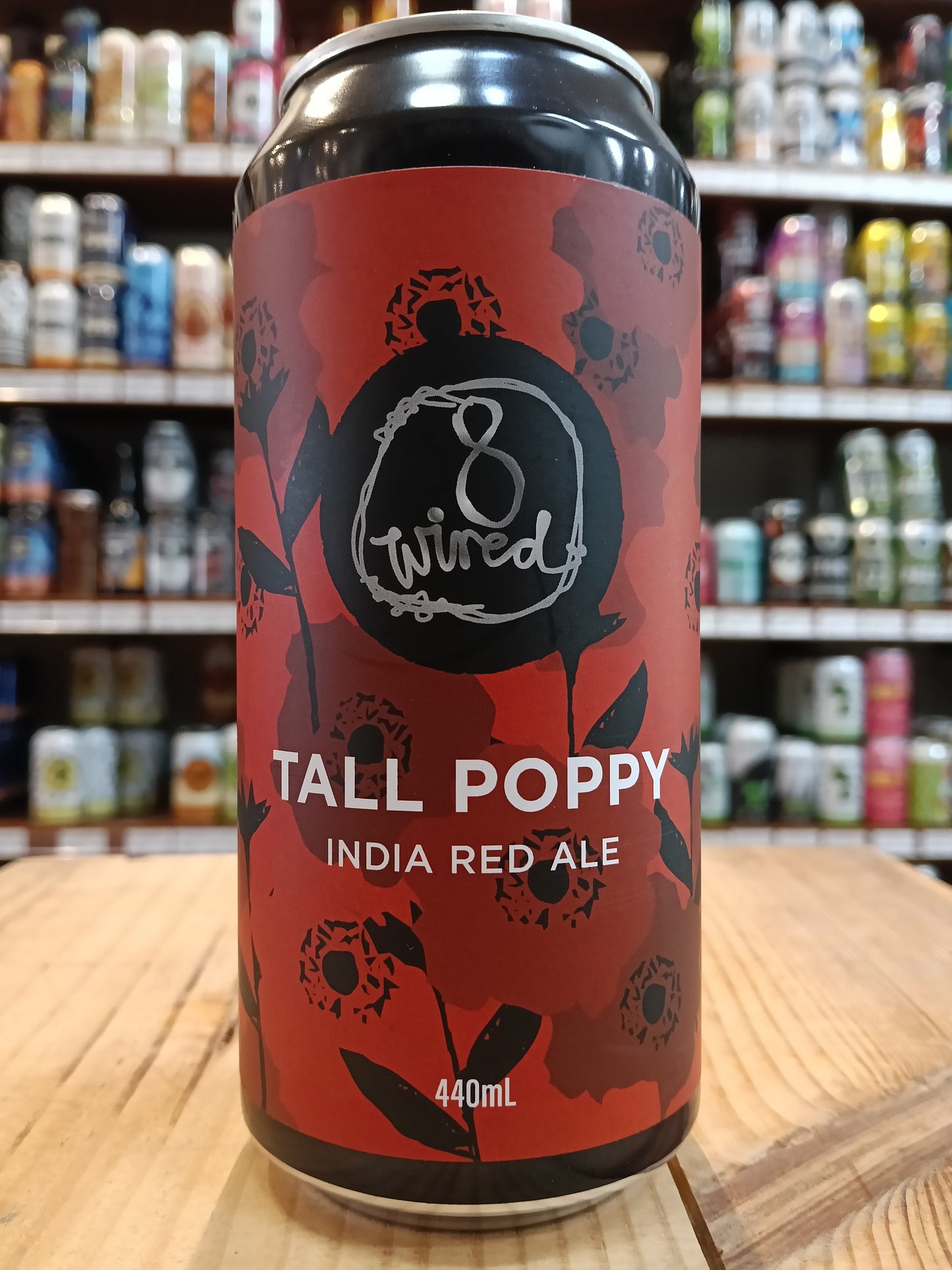 8 Wired Tall Poppy India Red Ale 440ml Can