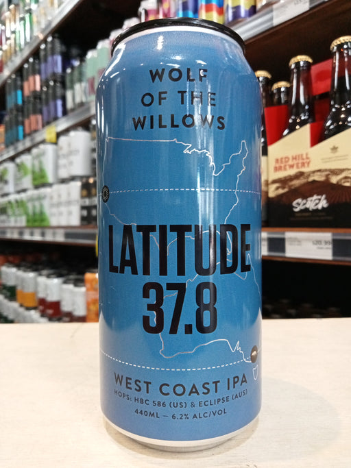 Wolf Of The Willows Latitude 37.8 West Coast IPA 440ml Can