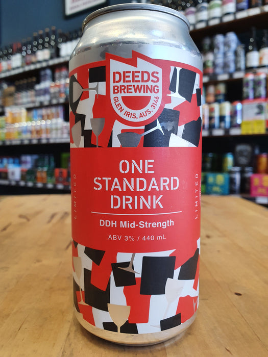 Deeds One Standard Drink DDH Mid-Strength 440ml Can