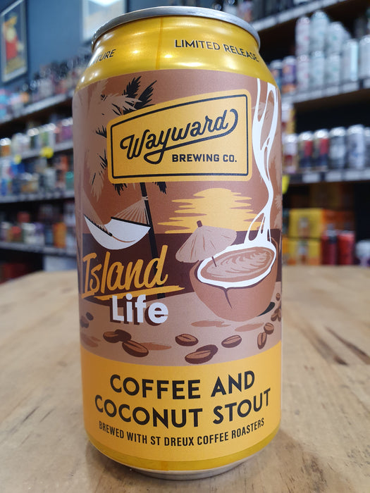 Wayward Island Life Coffee & Coconut Stout 375ml Can