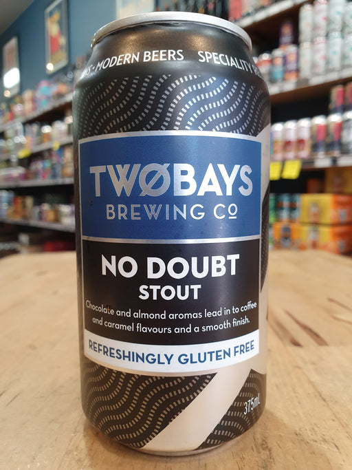 Two Bays Gluten Free No Doubt Stout 375ml Can