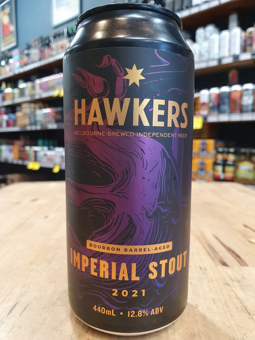Hawkers Imperial Stout 2021 Bourbon Barrel Aged 440ml Can