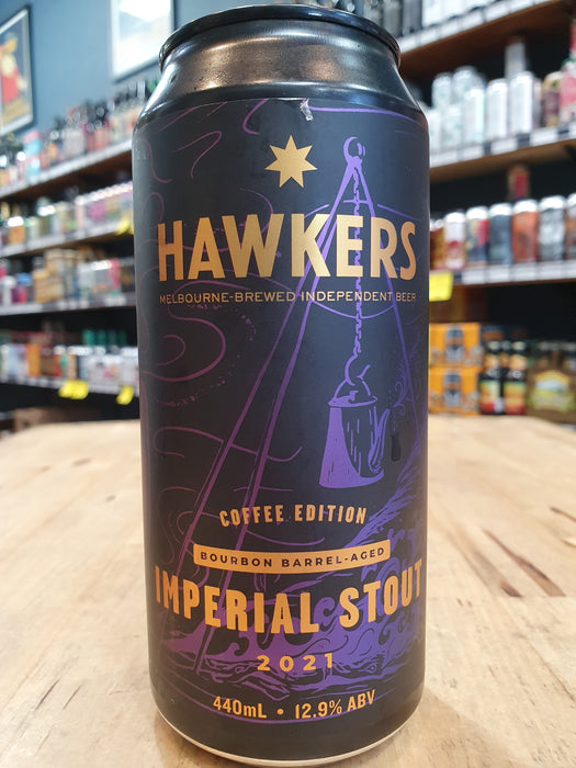 Hawkers Imperial Stout 2021 Bourbon Barrel Aged Coffee Edition 440ml Can