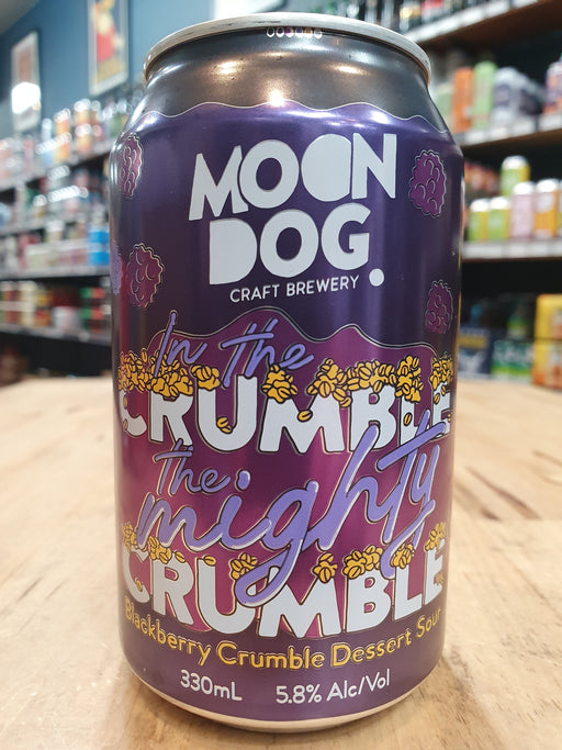 Moon Dog In The Crumble The Mighty Crumble Blackberry 330ml Can