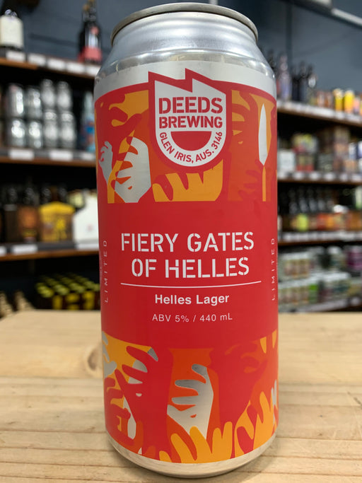 Deeds Fiery Gates Of Helles Lager 440ml Can