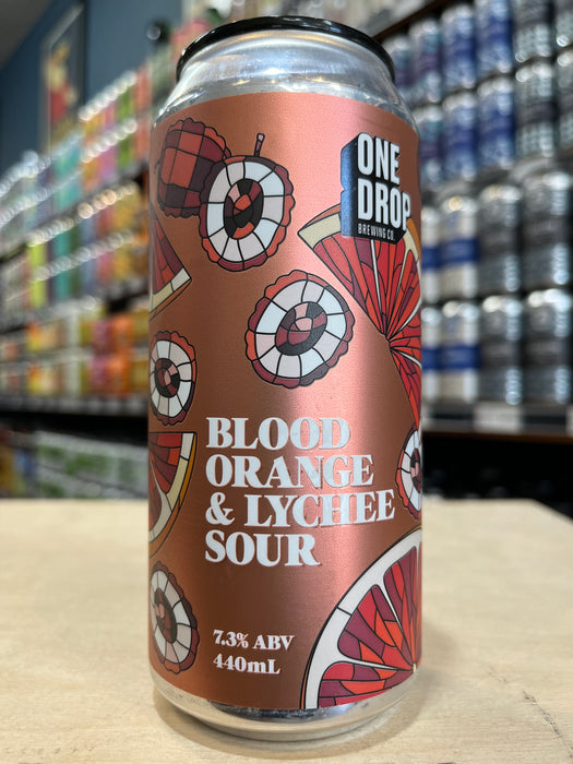 One Drop Blood Orange & Lychee Sour 440ml Can