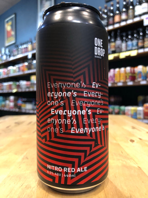 One Drop Everyone's Nitro Red Ale 440ml Can