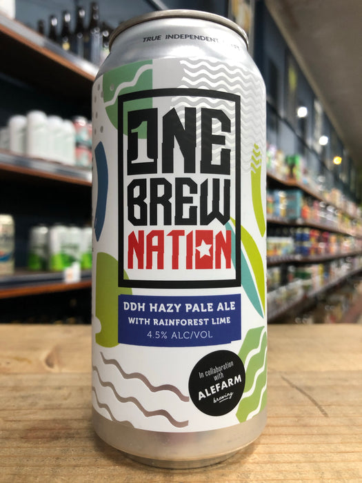 One Brew Nation DDH Hazy Pale 440ml Can