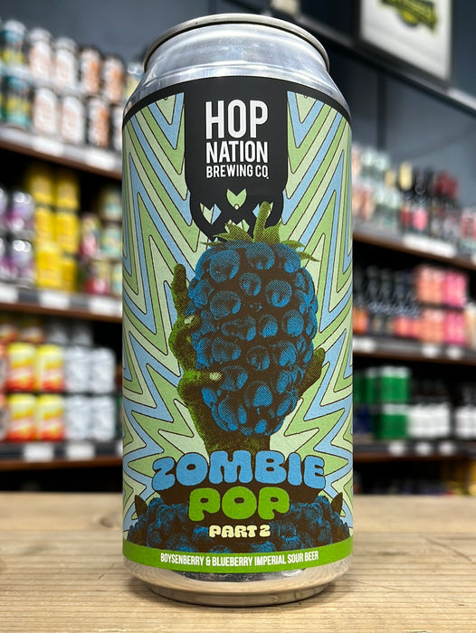 Hop Nation Zombie Pop Part 2 Imperial Boysenberry Blueberry Sour 440ml Can