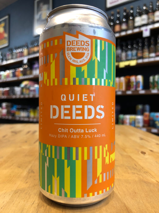 Quiet Deeds Chit Outta Luck Hazy DIPA 440ml Can