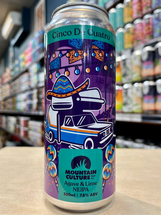 Mountain Culture Cinco De Cuatro Agave Lime NEIPA 500ml Can