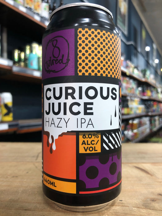 8 Wired Curious Juice Hazy IPA 440ml Can