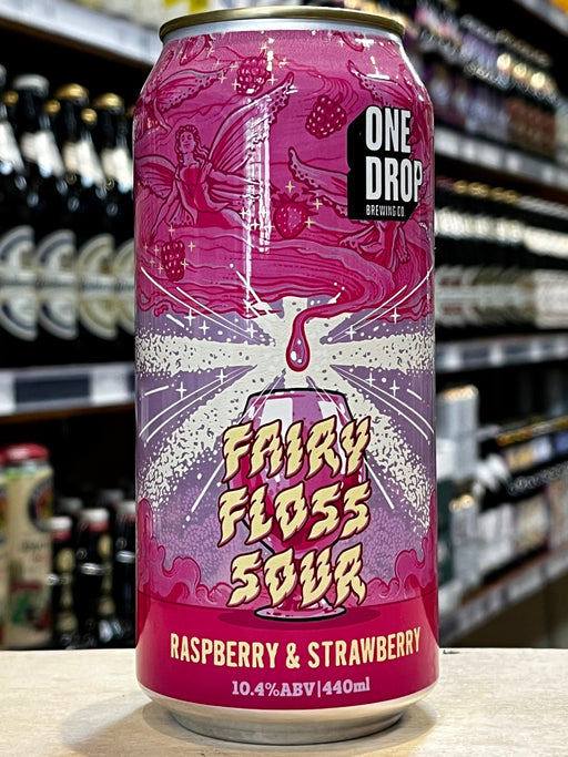 One Drop Fairy Floss Raspberry Strawberry Imperial Sour 440ml Can
