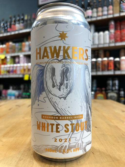 Hawkers Bourbon Barrel Aged White Stout 2021 440ml Can