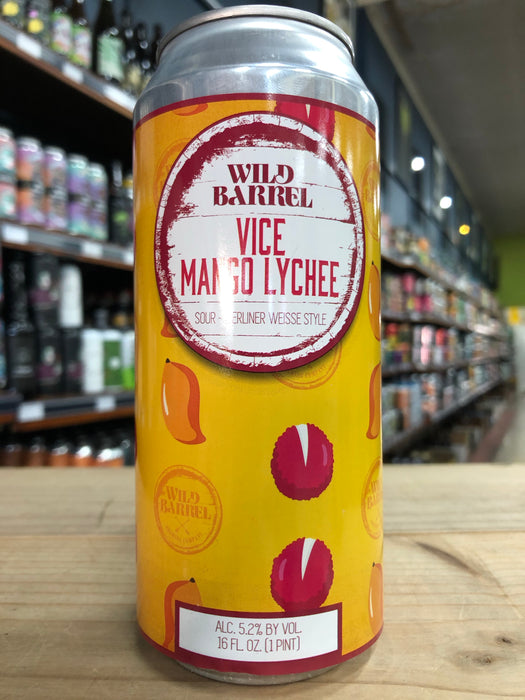 Wild Barrel Vice Mango Lychee 473ml Can