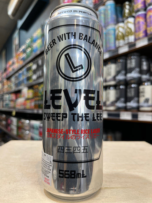 Level Beer Sweep The Leg Japanese-Style Rice Lager 568ml Can