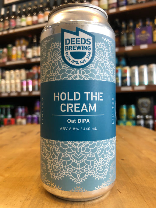Deeds Hold The Cream Oat DIPA 440ml Can