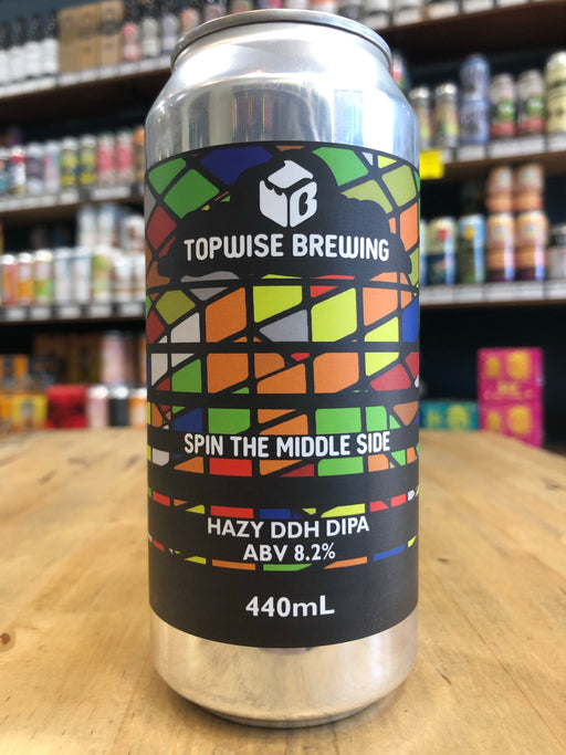 Topwise Spin The Middle Side Hazy DDH DIPA 440ml Can