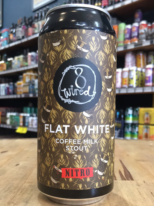 8 Wired Flat White Nitro Coffee Milk Stout 440ml Can