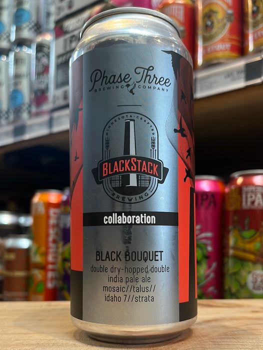 Phase Three Black Bouquet Imperial Hazy IPA 473ml Can
