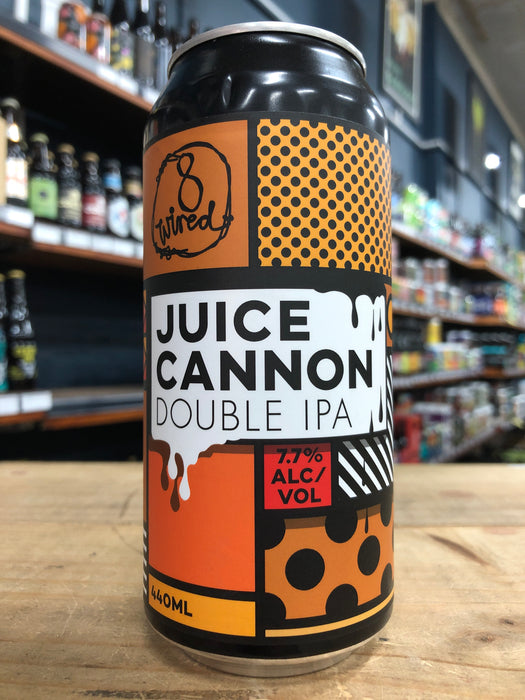 8 Wired Juice Cannon Double IPA 440ml Can