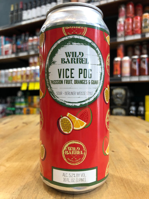 Wild Barrel Vice POG w/ Passionfruit, Orange and Guava 473ml Can