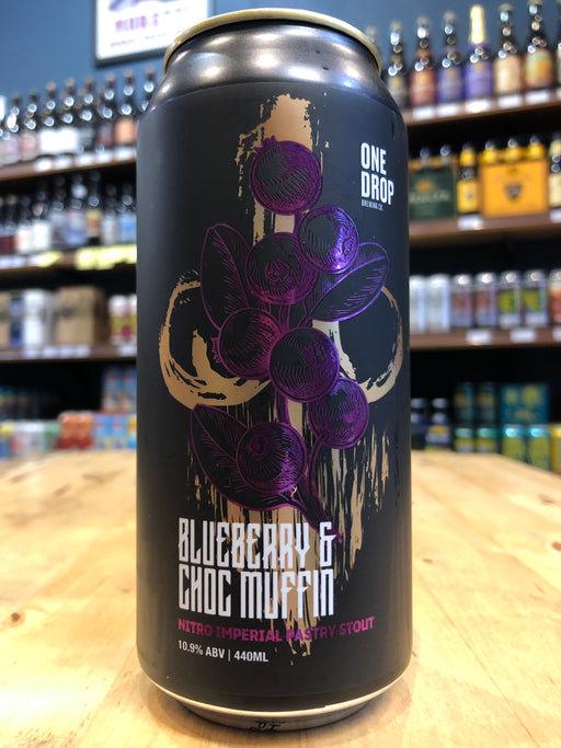 One Drop Blueberry & Choc Muffin Nitro Imperial Pastry Stout 440ml Can